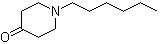 structure of CAS# 71072-22-5, 1-Hexyl-4-piperidone