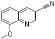 structure of CAS# 71083-53-9, 8-Methoxy-3-quinolinecarbonitrile