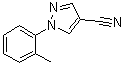CAS 登录号：712-39-0, 1-(2-甲基苯基)-1H-吡唑-4-甲腈