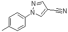 structure of CAS# 712-72-1, 1-(4-Methylphenyl)-1H-pyrazole-4-carbonitrile