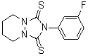 2-(3-氟苯基)四氢-1H-[1,2,4]三唑并[1,2-a]哒嗪-1,3(2H)-二硫酮分子结构 (CAS 71248-12-9)