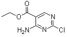 4-Amino-2-chloropyrimidine-5-carboxylic acid ethyl ester molecular structure (CAS 71406-78-5)