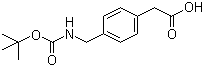 structure of CAS# 71420-92-3, Boc-(4-aminomethylphenyl)acetic acid
