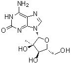 1,2-二氢-2'-C-甲基-2-氧代腺苷分子结构 (CAS 714249-83-9)