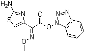 1-[2-(Z)-Methoxyimino-2-(2-aminothiazol-4-yl)acetoxy]benzotrizole molecular structure (CAS 71445-20-0)
