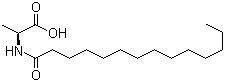 structure of CAS# 71448-29-8, N-Tetradecanoyl-L-alanine