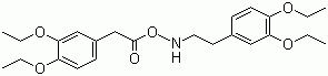 N-(3,4-Diethyloxy)phenylethyl-3,4-diethyloxyphenyl acetamide molecular structure (CAS 71457-14-2)