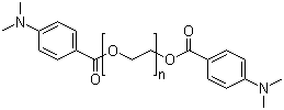 Poly(ethylene glycol) bis(p-dimethylaminobenzoate) molecular structure (CAS 71512-90-8)