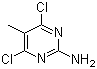 2-Amino-4,6-dichloro-5-methylpyrimidine molecular structure (CAS 7153-13-1)