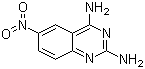 2,4-二氨基-6-硝基喹唑啉分子结构 (CAS 7154-34-9)