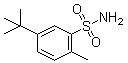 structure of CAS# 7155-00-2, 2-Methyl-5-tert-butylbenzenesulfonamide