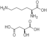 CAS # 71555-10-7, L-Lysine (2S)-2-hydroxybutanedioate, L-Lysine (S)-hydroxybutanedioate