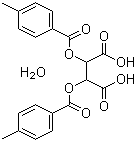 Di-p-toluoyl-D-tartaric acid monohydrate molecular structure (CAS 71607-31-3)
