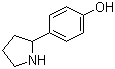 structure of CAS# 7167-71-7, 4-(2-Pyrrolidinyl)phenol