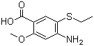 2-Methoxy-4-amino-5-ethylthiobenzoic acid molecular structure (CAS 71675-86-0)