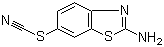 structure of CAS# 7170-77-6, 2-Amino-6-benzothiazolyl thiocyanate