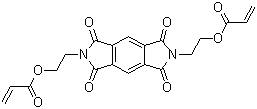 (5,7-二氢-1,3,5,7-四氧代苯并[1,2-c:4,5-c']二吡咯-2,6(1H,3H)-二基)二-2,1-乙烷二基双(2-丙烯酸酯)分子结构 (CAS 717132-69-9)