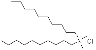 Didecyl dimethyl ammonium chloride molecular structure (CAS 7173-51-5)
