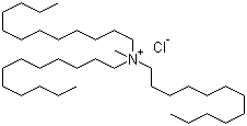 structure of CAS# 7173-54-8, Tridodecyl methyl ammonium chloride