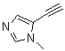 structure of CAS# 71759-92-7, 5-Ethynyl-1-methyl-1H-imidazole