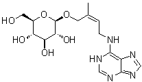 CAS # 71866-93-8, cis-Zeatin O-glucoside, O-beta-D-Glucopyranosyl-cis-zeatin, (2Z)-2-Methyl-4-(1H-purin-6-ylamino)-2-buten-1-yl beta-D-glucopyranoside