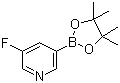 structure of CAS# 719268-92-5, 3-Fluoropyridine-5-boronic acid pinacol ester