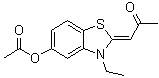 (1Z)-1-[5-(Acetyloxy)-3-ethyl-2(3H)-benzothiazolylidene]-2-propanone molecular structure (CAS 719277-30-2)