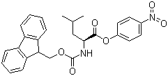structure of CAS# 71989-25-8, Fmoc-L-leucine 4-nitrophenyl ester