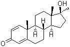 structure of CAS# 72-63-9, Metandienone