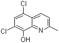 structure of CAS# 72-80-0, Chlorquinaldol