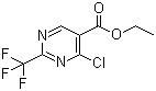 2-三氟甲基-4-氯嘧啶-5-羧酸乙酯分子结构 (CAS 720-01-4)