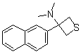 CAS # 72000-05-6, N,N-Dimethyl-3-(2-naphthalenyl)-3-thietanamine, NSC 298179