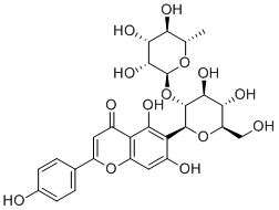 2"-O-α-L-Rhamnopyranosyl-isovitexin molecular structure (CAS 72036-50-1)