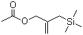 structure of CAS# 72047-94-0, 2-(Trimethylsilylmethyl)allyl acetate
