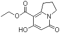 structure of CAS# 72130-68-8, Ethyl 7-hydroxy-5-oxo-1,2,3,5-tetrahydroindolizine-8-carboxylate