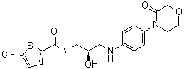 CAS # 721401-53-2, 5-Chloro-N-[(2R)-2-hydroxy-3-[[4-(3-oxo-4-morpholinyl)phenyl]amino]propyl]-2-thiophenecarboxamide