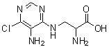 CAS 登录号：72193-19-2, 3-[(5-氨基-6-氯-4-嘧啶基)氨基]-DL-丙氨酸