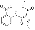 CAS # 72242-31-0, 5-Methyl-2-[(2-nitrophenyl)amino]-3-thiophenecarboxylic acid methyl ester