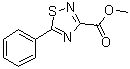 CAS # 72246-07-2, 5-Phenyl-1,2,4-thiadiazole-3-carboxylic acid methyl ester