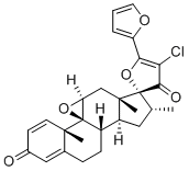 CAS # 722495-06-9, Mometasone Furoate Impurity 28, (2'R,4aS,4bS,5aS,6aS,8R,9aS,9bS)-4'-chloro-5'-(furan-2-yl)-4a,6a,8-trimethyl-6,6a,8,9,9a,9b,10,11-octahydro-2H,3'H-spiro[cyclopenta[1,2]phenanthro[4,4a-b]oxirene-7,2'-furan]-2,3'(4aH,5aH)-dione
