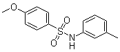 4-甲氧基-N-(3-甲基苯基)苯磺酰胺分子结构 (CAS 7230-53-7)