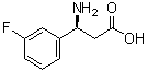 structure of CAS# 723284-79-5, (betaS)-beta-Amino-3-fluorobenzenepropanoic acid