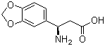 structure of CAS# 723284-85-3, (R)-3-Amino-3-benzo[1,3]dioxol-5-ylpropionic acid