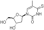 structure of CAS# 7236-57-9, 4-Thiothymidine