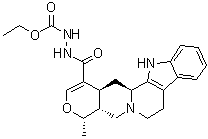 CAS # 72442-34-3, (19alpha)-16,17-Didehydro-19-methyl-oxayohimban-16-carboxylic acid 2-(ethoxycarbonyl)hydrazide
