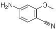 structure of CAS# 7251-09-4, 4-Cyano-3-methoxyaniline