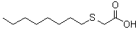 (辛硫基)乙酸分子结构 (CAS 7252-60-0)