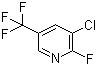 structure of CAS# 72537-17-8, 3-氯-2-氟-5-(三氟甲基)吡啶