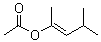 4-甲基-2-戊烯-2-醇乙酸酯分子结构 (CAS 7255-62-1)