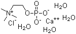 structure of CAS# 72556-74-2, N,N,N-三甲基-2-(膦酰氧基)乙铵氯化物钙盐(1:1)四水合物